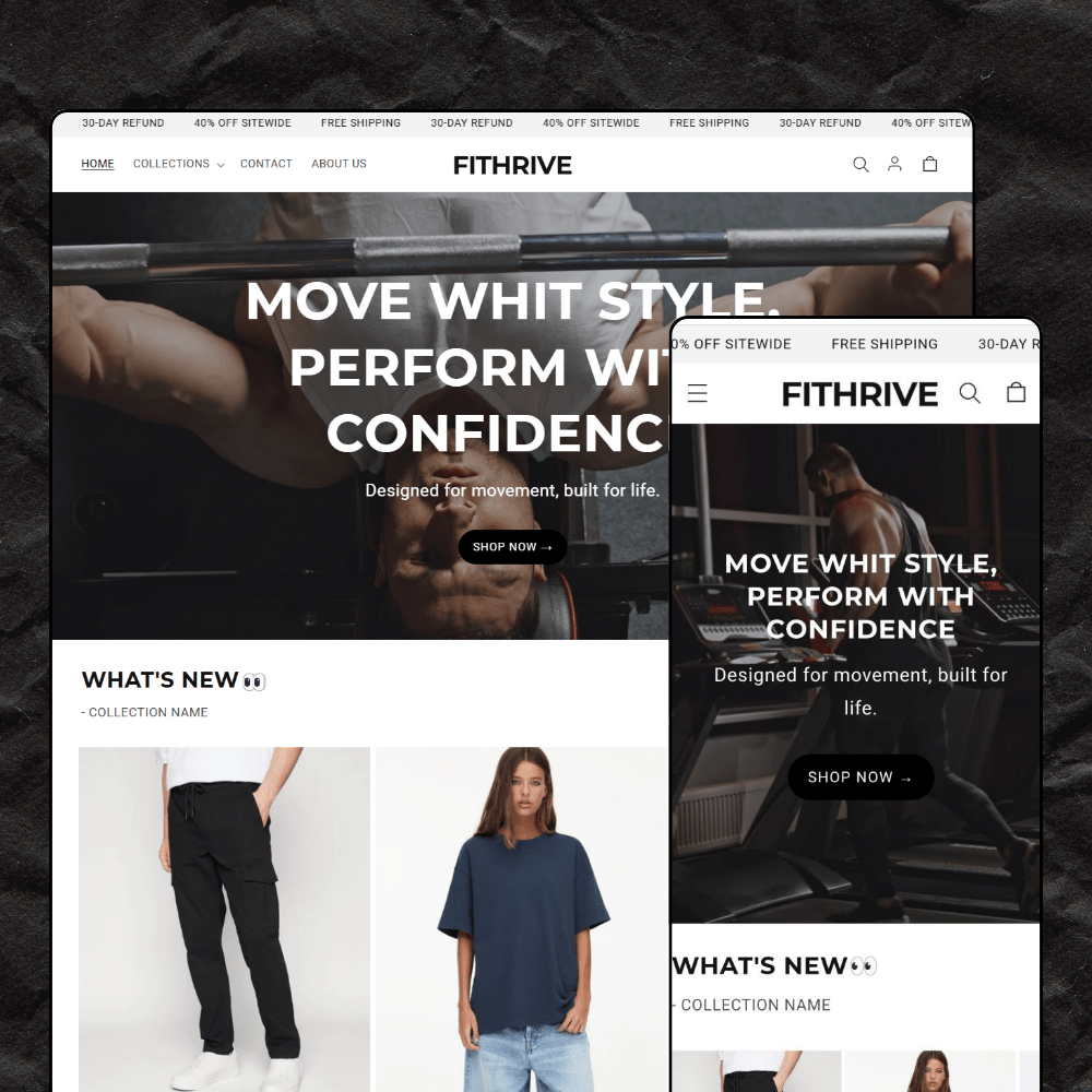 FITHRIVE – Premium Shopify Theme for Fitness, Gym & Activewear Brands (2.0) - Webwave Theme