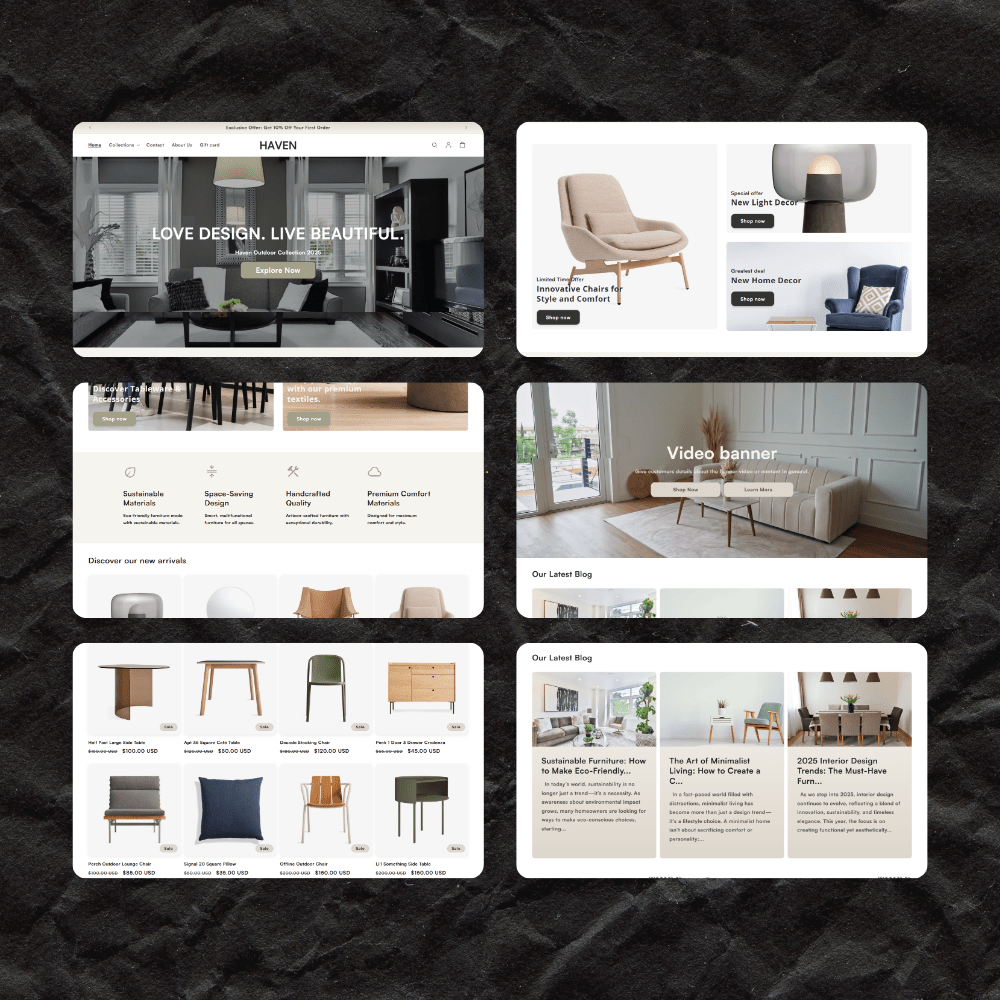 Haven – Premium Shopify Theme for Home Decor, Furniture & Interior Brands (2.0) - Webwave Theme