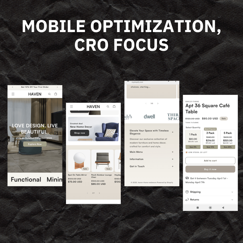 Haven – Premium Shopify Theme for Home Decor, Furniture & Interior Brands (2.0) - Webwave Theme