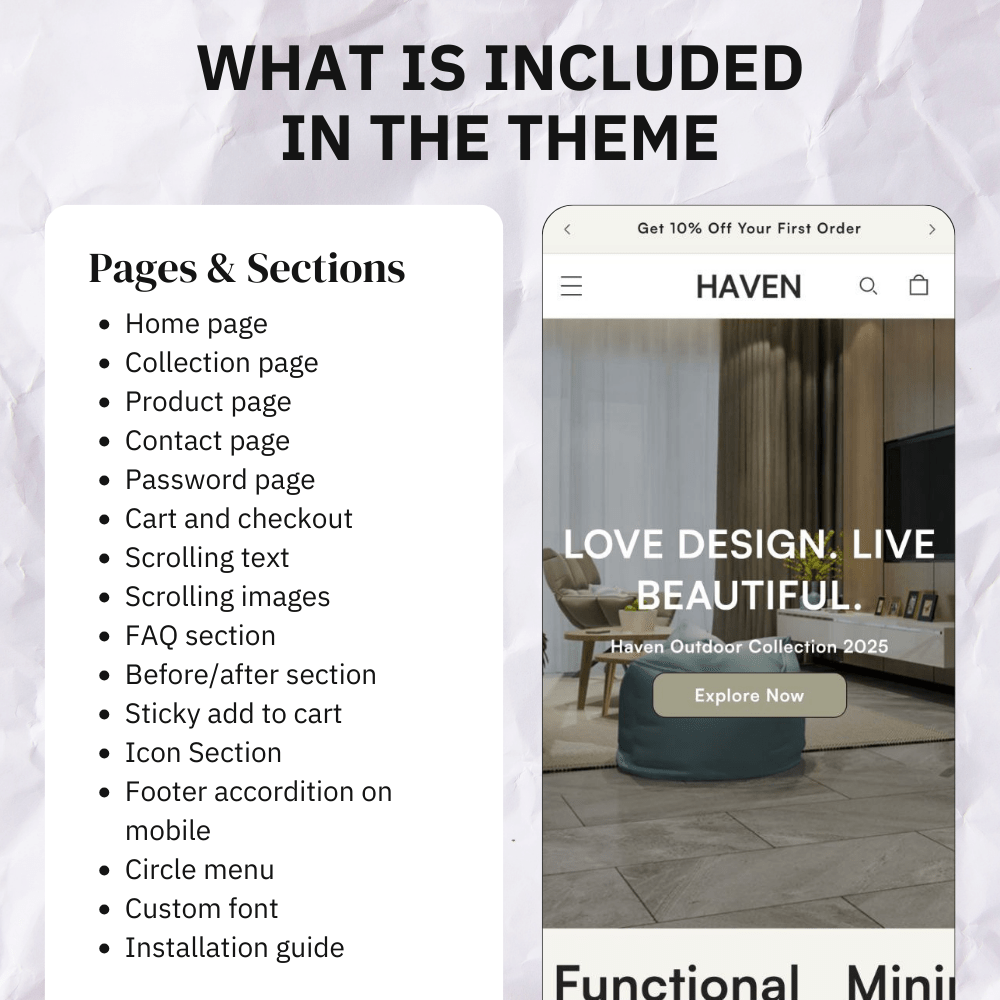 Haven – Premium Shopify Theme for Home Decor, Furniture & Interior Brands (2.0) - Webwave Theme