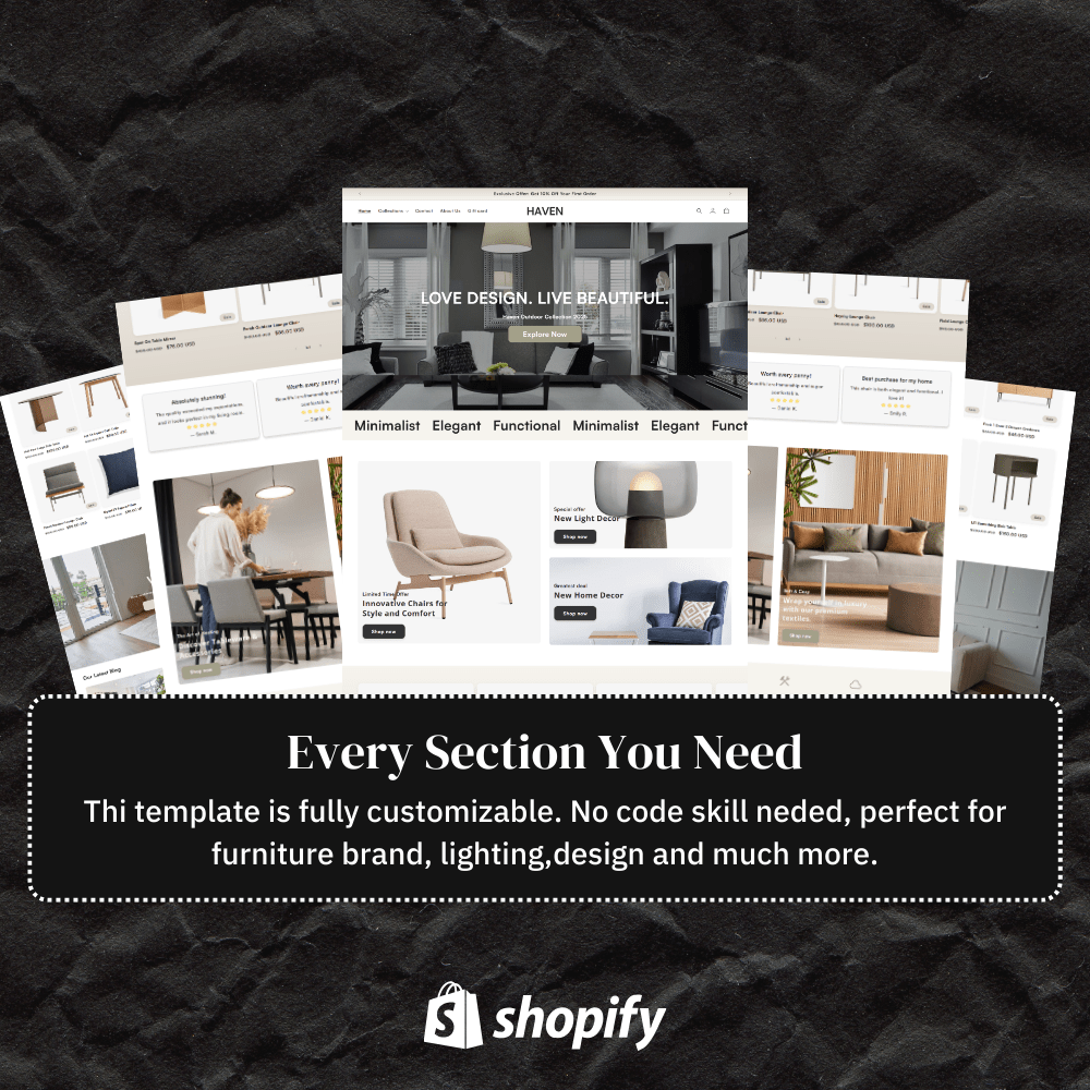 Haven – Premium Shopify Theme for Home Decor, Furniture & Interior Brands (2.0) - Webwave Theme