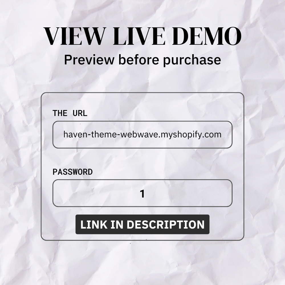 Haven – Premium Shopify Theme for Home Decor, Furniture & Interior Brands (2.0) - Webwave Theme